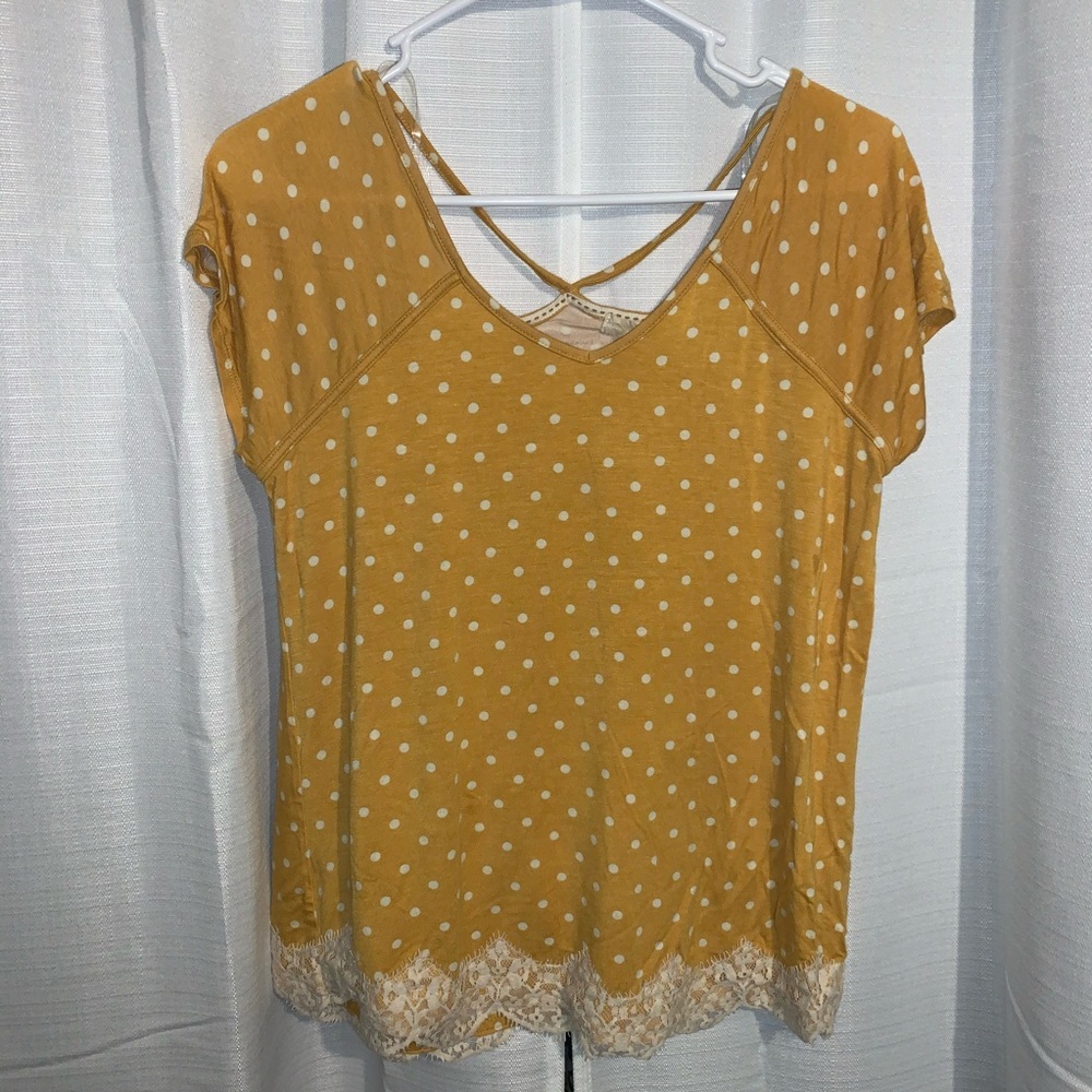 Yellow Polka-Dot Shirt